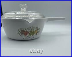 Vtg Pyrex Corning Ware Spice Of Life Casserole dishes cookware Set Of 4