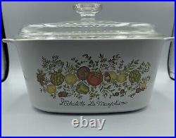 Vtg Pyrex Corning Ware Spice Of Life Casserole dishes cookware Set Of 4